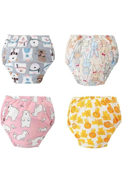 Generic Soofam 4PCS Baby Potty Training Pants, Breathable Cotton Bloomers, Re...