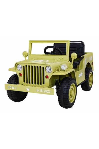 TEA Sports Masinuta electrica pentru copii JEEP Militar cu un loc (103) Bej