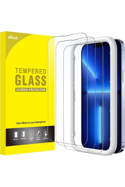 Generic واقي شاشة كامل التغطية لآيفون 13 برو ماكس، عبوة من 3 قطع