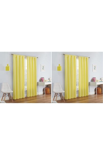 Generic Kendall Modern Blackout Thermal Rod Pocket Window Curtain for Bedroom...
