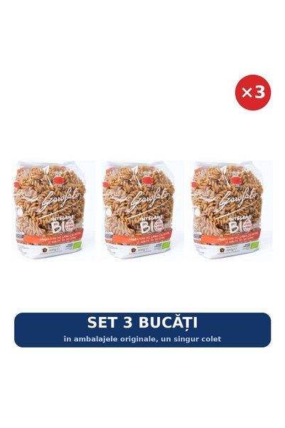 Garofalo Set 3 x Fusilli integrale bio Garofalo, 500 g