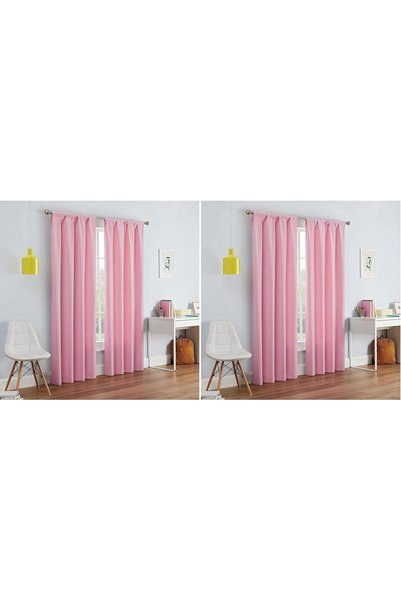 Generic Kendall Modern Blackout Thermal Rod Pocket Window Curtain for Bedroom...