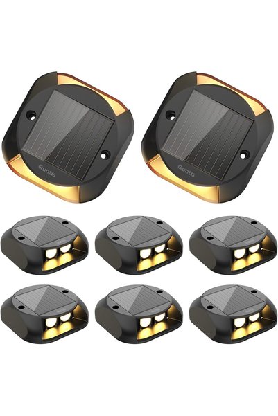 Generic Solar Decking Lights 8 Pack, Warm White Solar Ground Light IP65 Water...