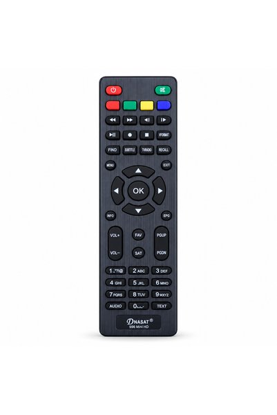 BURAQ Dnasat 996 Mini HD Satellite Receiver Remote Control - Black
