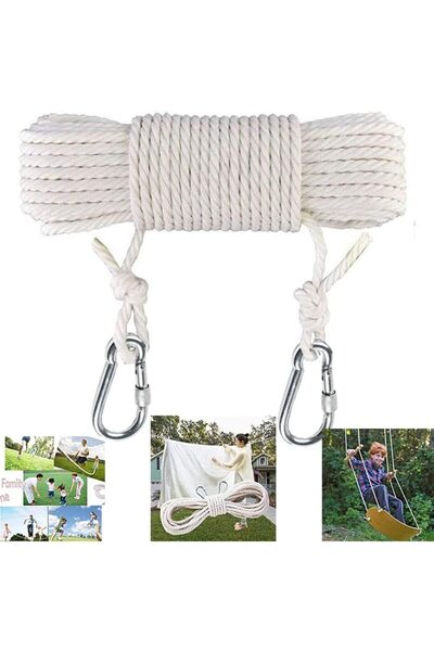 Generic Clothesline, Extra Long 50FT Cotton Washing Line for Laundry Room and...