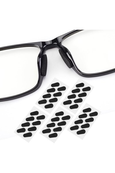 Generic 60 Pairs Adhesive Eyeglass Nose Pads Soft Foam Nose Pads, Anti Slip G...