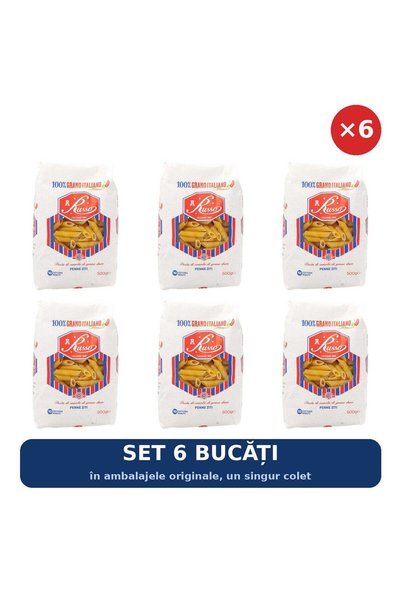 Russo Set 6 x Paste penne ziti nr. 100 Russo, 500 g