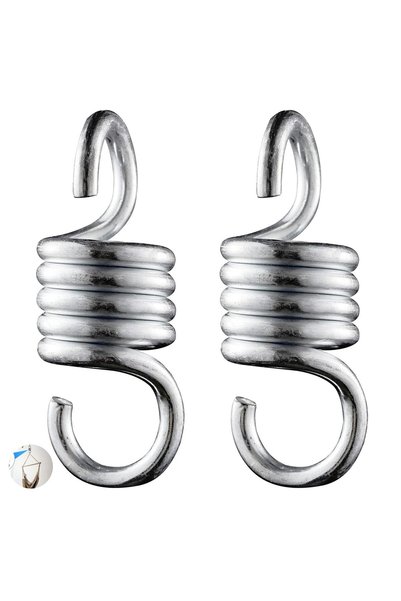 JOYZZZ Hammock Chair Spring, 2 Pack Heavy Duty Galvanized Iron Extension, 500...