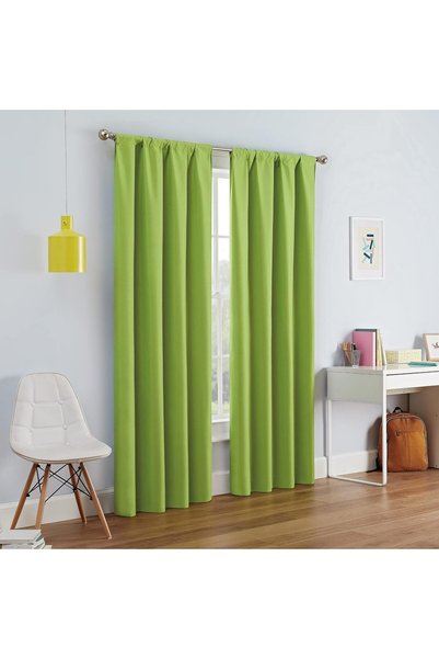 Generic Kendall Modern Blackout Thermal Rod Pocket Window Curtain for Bedroom...
