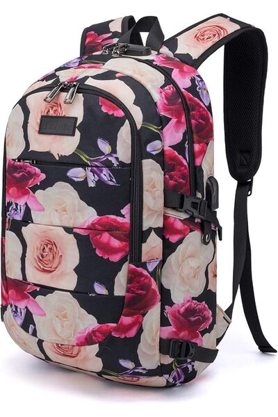 Tzowla Travel Laptop Backpack Water Resistant Anti-Theft Bag with USB Chargin...