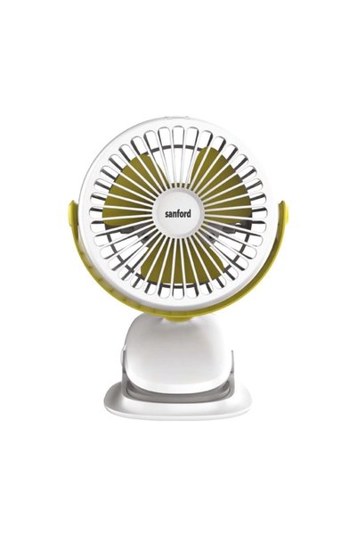 Sanford Rechargeable Portable Clip Fan – 2000mAh Battery