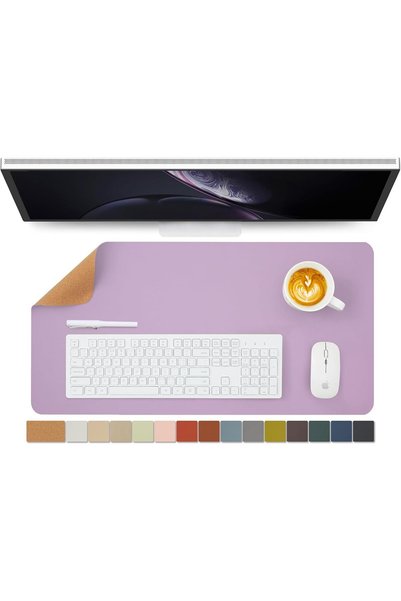 Generic Cork Desk Mat - Dual-Sided Desk Pad for Office and Home - Desk Organi...