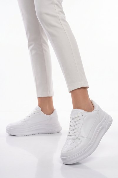 grijak Unisex Walking and Athletic Sneakers with White Laces and Thick Soles,...