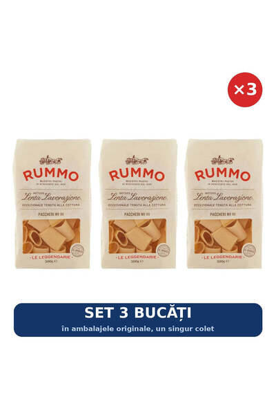 Rummo Set 3 x Paste Paccheri nr. 111 Rummo, 500 g