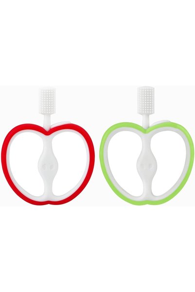 Generic 2 Pack Baby Toothbrush, Double Sided Silicone Teether Brush for Infan...