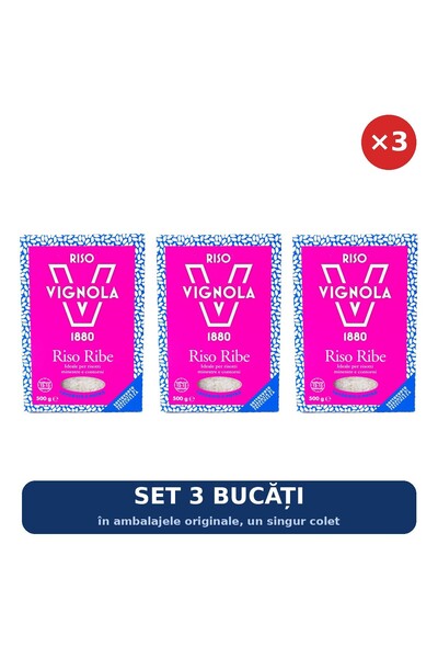 Riso Vignola Set 3 x Orez Ribe Riso Vignola, 500 g