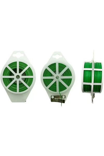 Generic Garden Plant Twist Ties, Green Coated Cable Reel, Multi-Purpose Wire ...