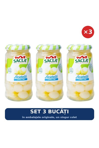 Sacla Set 3 x Cepe murate Acetelli Saclà, 290 g