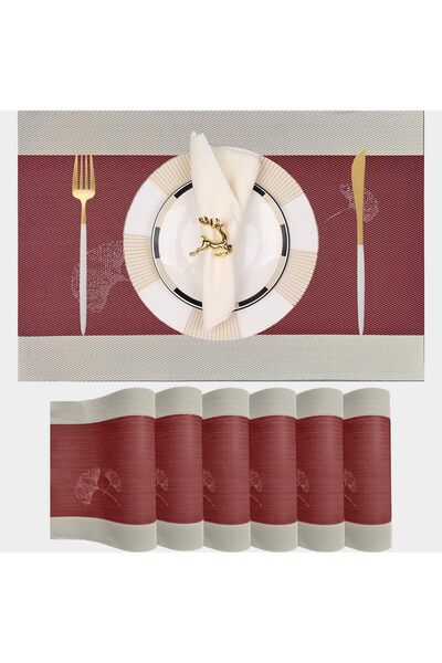 Generic Rustic Placemats Set of 6, Easy to Clean Placemats Washable Non-Slip ...