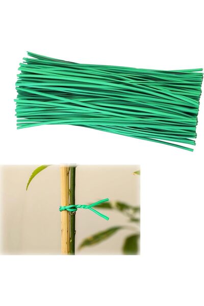 Generic Green Plant Twist Ties - Secure Your Climbing Plants with 8'' Reusabl...