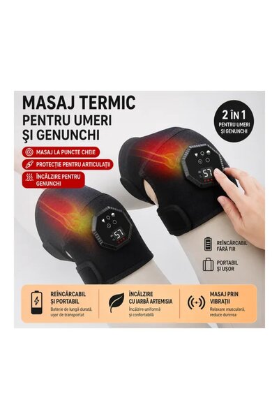 Genos Knee brace with heating and massage