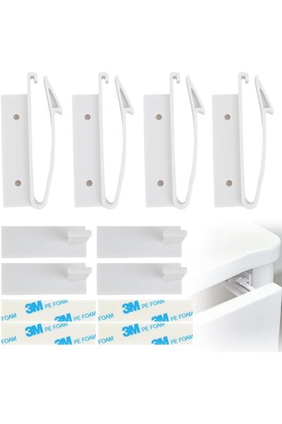 Generic 8 Pcs Child Safety Cabinet Locks, Invisible Baby Proofing Toddlers Sa...