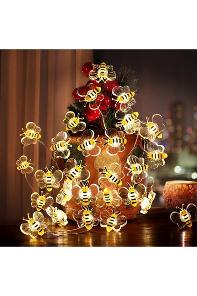 Generic أضواء خيطية على شكل نحل من 3M، 30 مصباح LED يعمل بالبطارية لتزيين غرف...