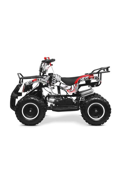 TEA Sports ATV Benzina Copii 50cc tip Graffiti, Frane pe Disc, Alb Graffiti