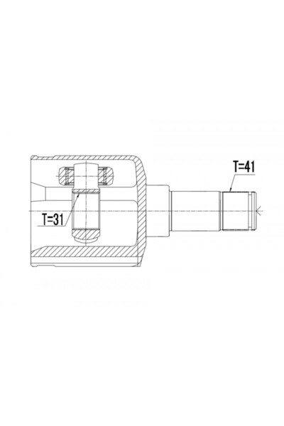 NTY ARTICULAȚIE INTERIOR FORD TRANSIT 06- /STÂNG, CUTIE DE VITEZE 6MT/ 1520686
