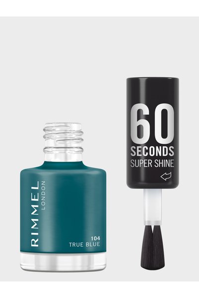Rimmel 60 Seconds Super Shine Nail Polish - 104 - True Blue, 8Ml