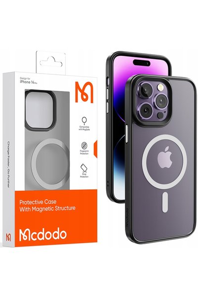 Mcdodo Husă transparentă magnetică ranforsată pentru Magsafe iPhone 14 Pro Max