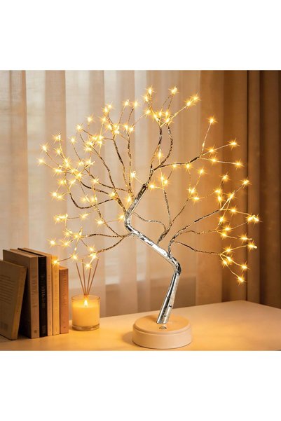Generic مصباح شجرة ساحرة بـ 108 مصباح LED، مصباح شجرة ساحرة بطول 50 سم، أبيض ...