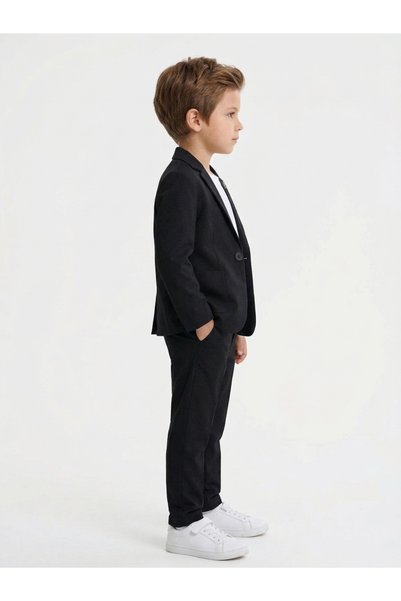 carino's kids Double Boys' Suit (Unlined) Stretch Fabric Jacket, Pants, and T-Shirt for Special Occasions—April 23