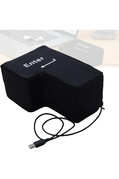Tastok Cheie anti-stres, Tasta Enter, USB, negru