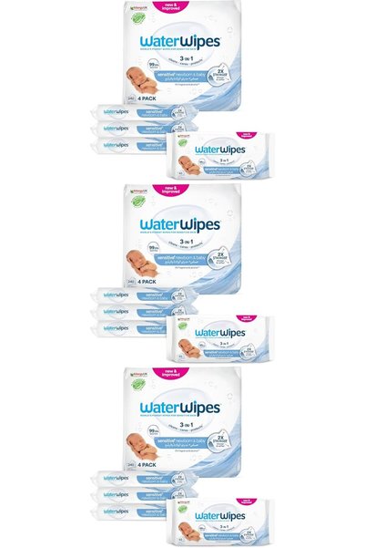 Generic مناديل أطفال أصلية خالية من البلاستيك، 240 قطعة (12 عبوة)، مناديل مبل...