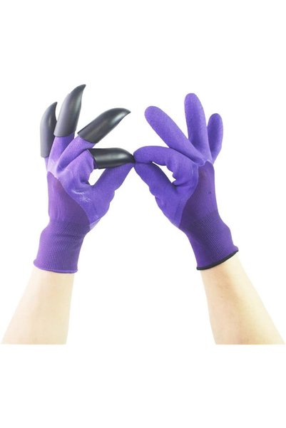 Generic قفازات عمل، 5 أزواج من قفازات الحفر المصنوعة من اللاتكس، قفازات للزرا...