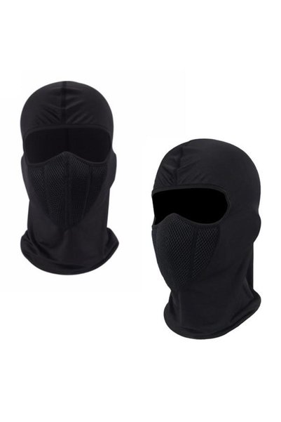 lumixauto Set de 2 balaclave negre, unisex, mărime universală