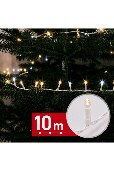 Phenom Instalație de Crăciun tip turturi, Phenom, 500 LED-uri alb cald și alb...