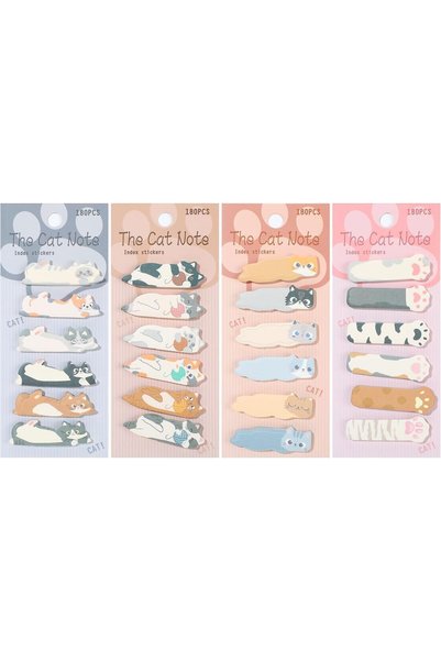 Generic 720 Sheets Bookmark Sticky Notes, Mini Cat Theme Page Markers Sticky ...