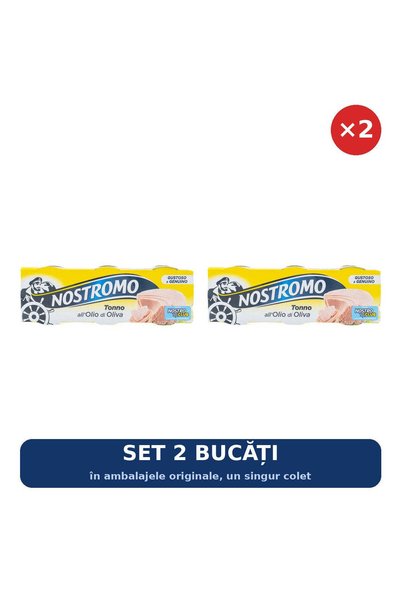 Nostromo Set 2 x Ton în ulei de măsline, 3 × 70 g