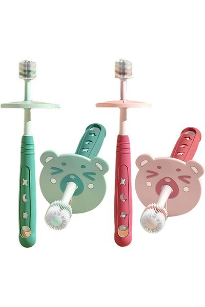 Generic Baby Toothbrush 0-6 Years Toddler Toothbrush, Baby Toothbrushes with ...