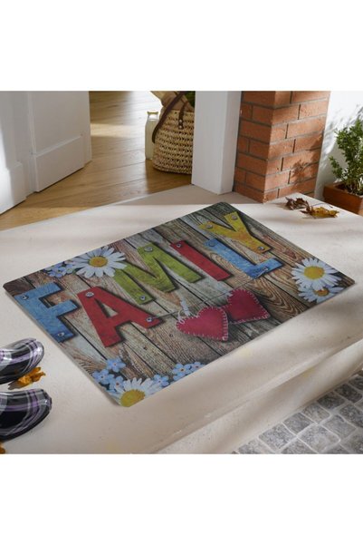 Stepmat Family Written Rubber Door Mat