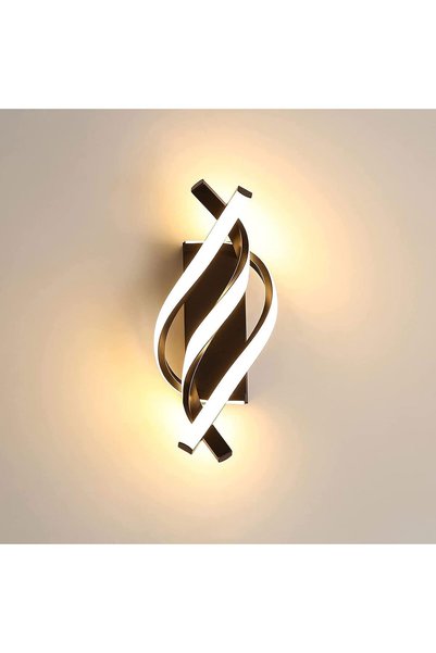 Generic LED Wall Sconce Lighting Spiral Wall Lights Indoor Contemporary Appli...