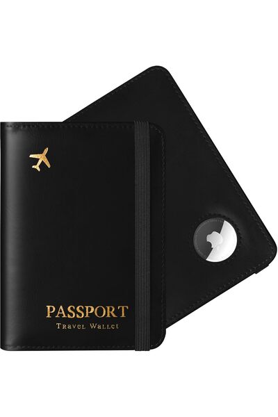 Generic Air Tag Passport Holder, Cute Passport Holder with Air tag Slot, RFID...