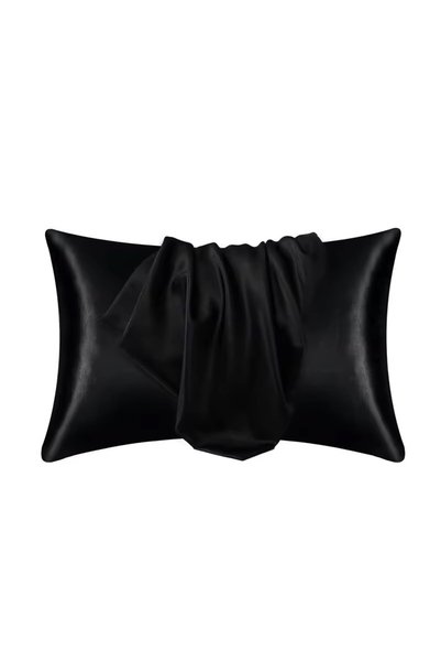 Choice 51x66cm(20x26in) 1Pcs Black Pillowcase Silk Pillow Cover Silky Satin H...