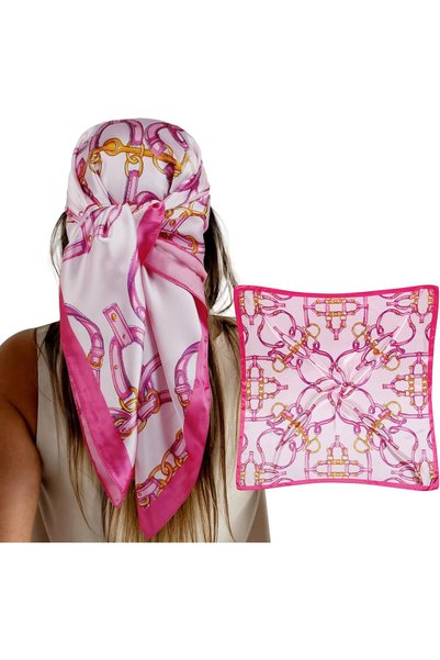 Generic 35" Head Scarf for Women Like Silk Headscarf Hair Bandana Square Stai...