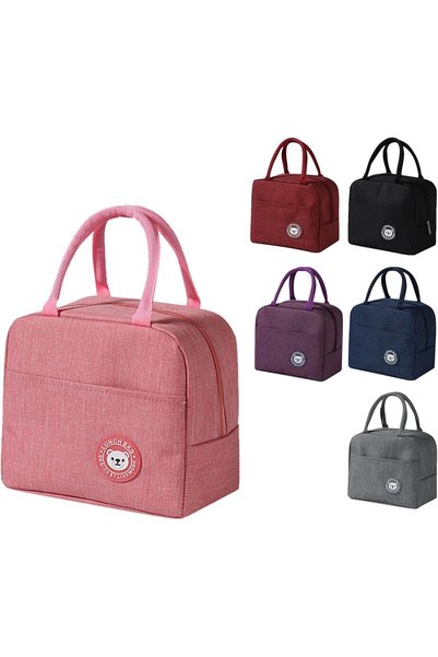 Generic Insulated Lunch Bag with Handles, Leakproof & Thermal Food Tote Bag f...