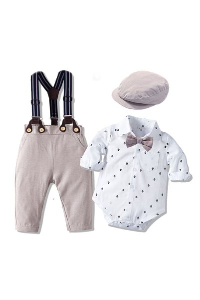 nannie Costum pentru băieți cu bretele Matias – 18-24 luni