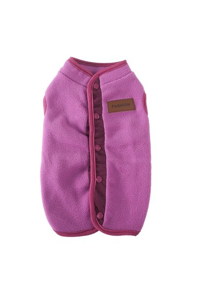 Choice L PURPLE Warm Dog Clothes Winter Fleece Costume Suit For Dog Clothing ...