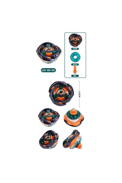 Choice UX00-05 UX15 Bey Spinning Top Gyro, CE Certified Metal Fusion Battle T...